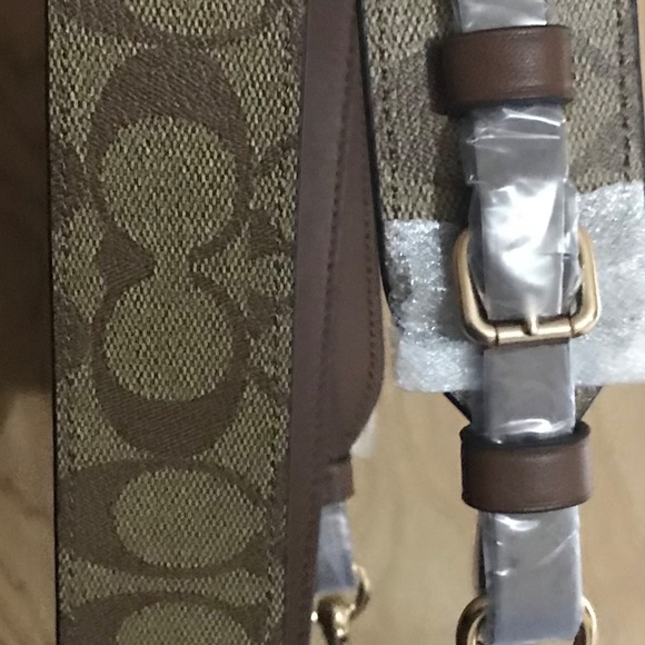 Coach - NWT - Coated Canvas Signature Print Bag Strap - Picture 10 of 10